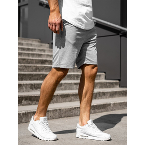Pantalones cortos de verano ligeros para hombre en tejido transpirable con cintura con cordón ideal para actividades de playa y ropa casual - Product Image 4