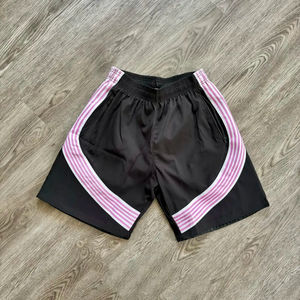 Pantalones Cortos de Nailon Personalizados OEM con Rayas, Pantalones Cortos de Playa de Poliéster con Memoria para Verano, Pantalones Cortos de Nailon con Franja Lateral para Hombre - Product Image 3