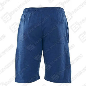 Pantalones cortos de entrenamiento deportivo ligeros de secado rápido para hombre, 100% algodón, tela polar bordada, ecológicos, transpirables, antibolitas - Product Image 2