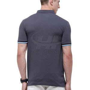 T-shirts respirants à motif uni pour hommes, impression de logo personnalisée, design élégant, tissu polyester/coton écologique, séchage rapide - Product Image 2