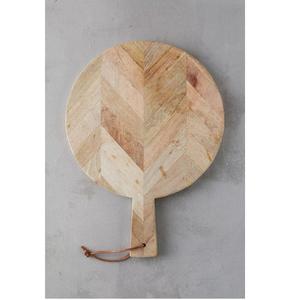 Planche à découper ronde en bois d'acacia et de mangue pratique de nouveau design avec des planches à découper en bois de poignée - Product Image 2