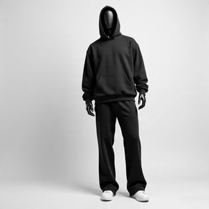 Hot Selling Customized Printed Hooded Tracksuit Premium Quality 100% Cotton Breathable Plus Size Fleece Unisex Custom Logo - Product Image 4