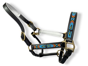 Toda la venta precio de fábrica de cuero de calidad superior occidental Show Halter con ajuste de plata de alta calidad Halter para montar a caballo - Product Image 5