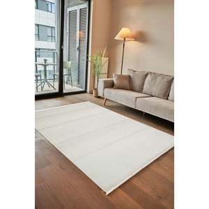 Tapis moderne beige Netline CN012, 100 % acrylique, non-muant, facile à nettoyer, durable, 80x150 cm, pour chambre à coucher, bureau, enfants - Home Depot - Product Image 5