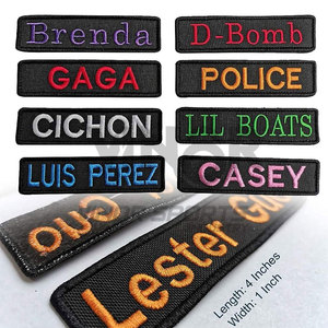 Cintas de nombre bordadas personalizadas, tela de sarga, parches personalizados en forma de corazón para equipos tácticos, chaquetas, uniformes, mochilas, sombreros - Product Image 2