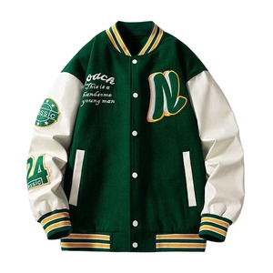 Cómodo invierno cálido hombres Letterman chaqueta a prueba de viento hombres Letterman chaqueta en precio razonable - Product Image 1