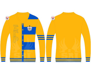Cárdigans Acrílicos Bordados para Mujer de la Hermandad Sigma Gamma Rho |   Suéter Cárdigan Acrílico Personalizado Sublimado para Mujer, Diseño de Hermandad - Product Image 2