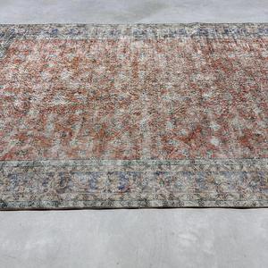 พรมวินเทจขนาด 6.6x10.3 ฟุต พรมตุรกีขนาดใหญ่ พรมลายดอกไม้สีน้ำตาล - Product Image 4