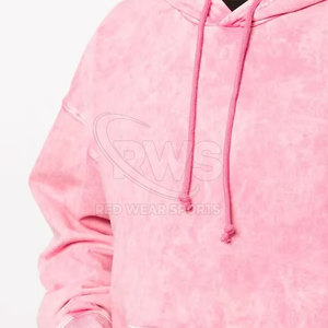 <b>Ladies</b> Acid Wash <b>Hoodie</b> Lightweight Comfortable Loose Fit Casual Pullover Acid Wash Hoodies - Product Image 3