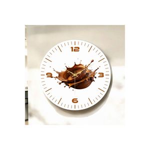Colorful Chocolate Pattern 50cm Silent <b>Table</b> <b>Top</b> Wall <b>Clock</b> Number Gift Wooden Design for Home or Office Decor - Product Image 2