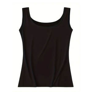 High Quality Custom White Spandex/Cotton Breathable Ribbed <b>Knit</b> Jersey 220g Yoga Crop <b>Tank</b> <b>Top</b> for <b>Women</b> - Product Image 6