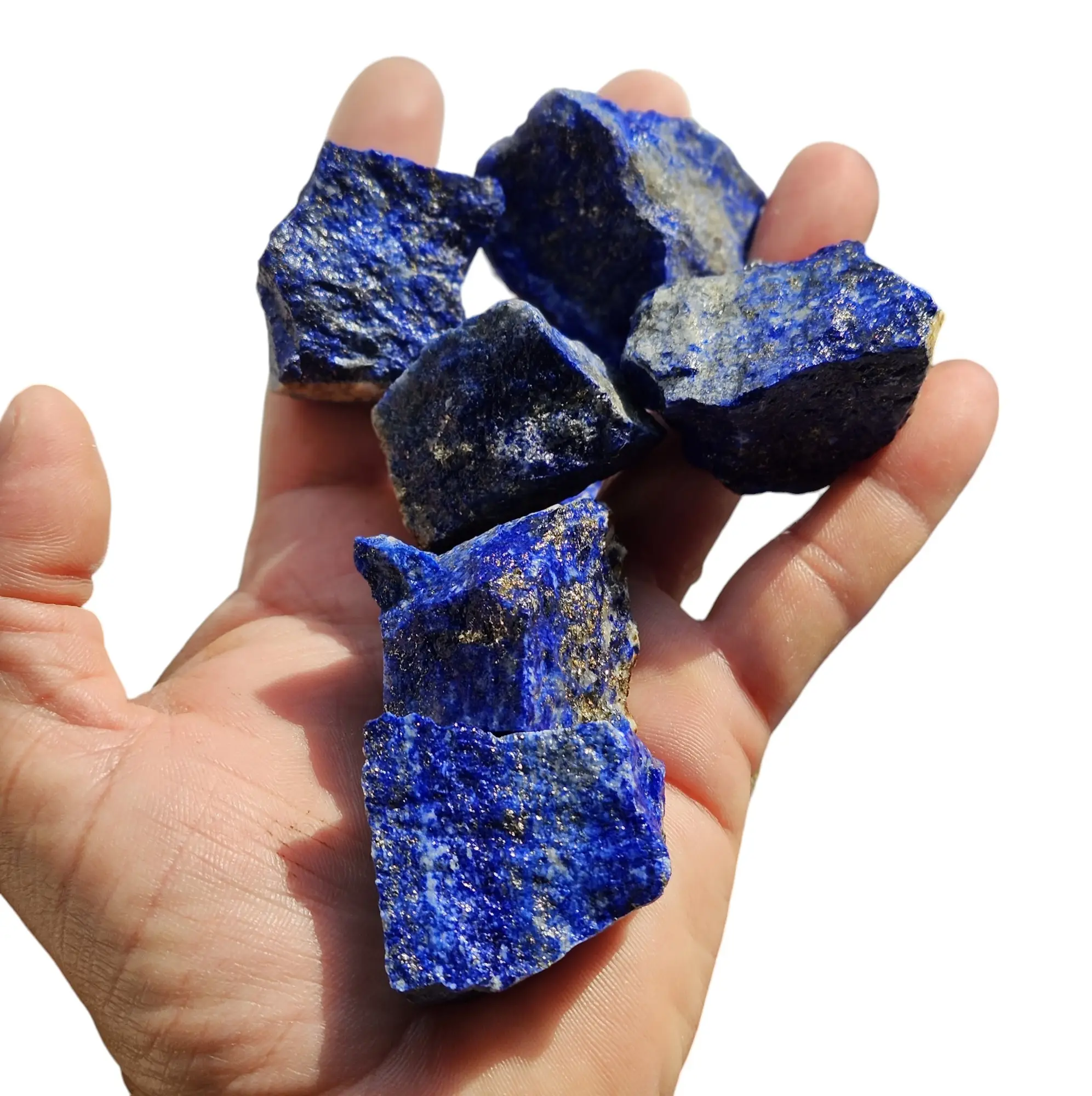 Nguyên liệu tự nhiên Lapis Lazuli 20-35mm nguyên tinh thể tự nhiên mảnh đá quý màu xanh tự nhiên Lapis Lazuli tinh thể chữa bệnh với số lượng lớn