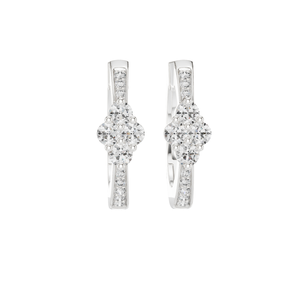Pendientes de Diamantes de Laboratorio de 0.39 CT, Claridad VVS-VS-EF, Diamantes CVD, Oro de 18KT, 14KT, 10KT y Plata 925, Oro Rosa, Amarillo, Blanco - Product Image 2