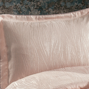Guzide Lilyana Salmon Pink 4-Piece Customized Classic Luxury Home <b>Bedspread</b> <b>Set</b> 100% Chenille Organic Woven Striped Washable Ant - Product Image 2