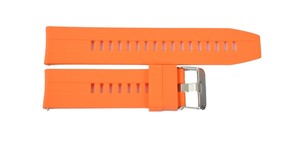 Correa de Reloj Deportiva Unisex JD467, Resistente al Agua, Silicona Naranja, Suave, Ligera, Transpirable, Duradera, 20-22mm, Acero Inoxidable - Product Image 3
