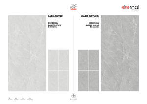 Carreaux en porcelaine d'inspiration artistique en pierre, 600x1200 mm, surface veinée, haute résistance, intérieurs résidentiels - Product Image 5