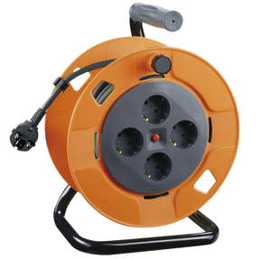 50m. Cavo di prolunga elettrico professionale con 4 prese 3x1,5mm. IP20 (GSC 100510004) - Product Image 1