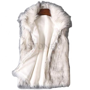 Chaleco de Moda para Mujer, Casual, Lujoso, Sin Mangas, Cálido, de Piel Sintética, Transpirable, Chaqueta de Invierno con Abertura Frontal - Product Image 4