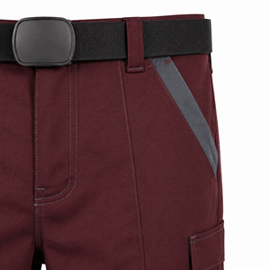 Uniforme de Guardia de Seguridad Personalizado en Gris y Marrón, Camisa de Manga Corta y Pantalones Cargo con Cinturón para Personal de Instalaciones, Venta al Por Mayor, Suministro OEM - Product Image 4