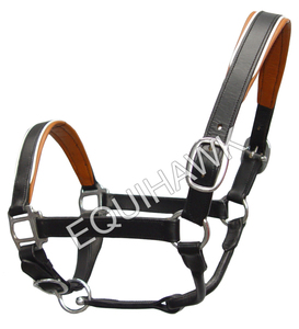 Personalizable Calidad Premium DD Cuero Caballo Halter Grueso Acolchado Suave Diseño Anatómico Inglés Sillín Personalizado Ajustable - Product Image 5