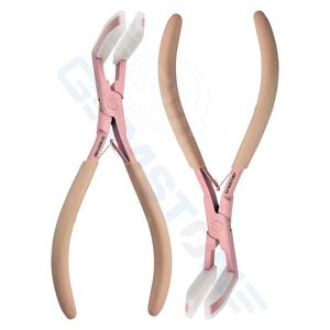 Pinzas para Extensiones de Cabello de Acero Inoxidable de 7 Pulgadas, Color Rosa, Duraderas, Reutilizables, con Logotipo Personalizado GEMSTONE ENTERPRISES, Herramienta Personalizada - Product Image 3