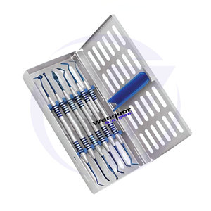 Poignée creuse d'instruments composites dentaires de haute qualité, revêtement en titane antiadhésif, outils professionnels bleus - Product Image 2