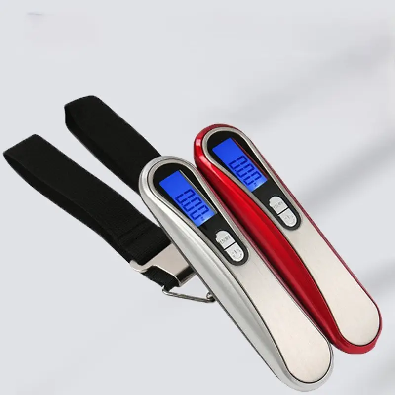 LS152 50kg Hot Sale Hanging Weighing Handle Stainless Steel Digital Luggage Scale for Travel