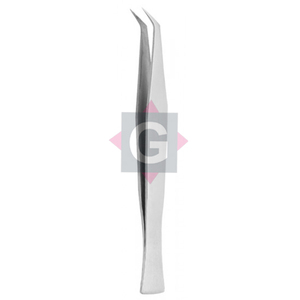 Pinzas de pestañas de alta calidad Pinzas de Punta curva de acero inoxidable Herramientas injertadas de pestañas de volumen - Product Image 1