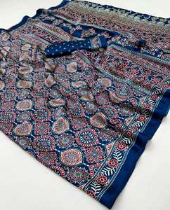 ผ้าไหมนุ่มนุ่มนุ่ม jajrakh gajji bandhej lagdi - Product Image 2