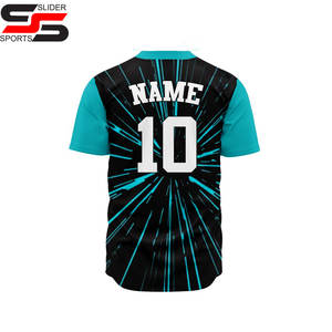 เสื้อเบสบอลพิมพ์โลโก้ตามสั่ง แห้งเร็ว เสื้อซอฟต์บอลเปล่า สำหรับผู้ชายและผู้หญิง เสื้อซอฟต์บอลแบบซับลิเมชั่น เสื้อเบสบอลแบบซับลิเมชั่น - Product Image 2