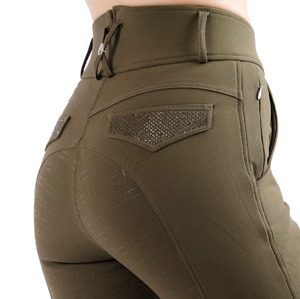 <b>Best</b> Quality Women's Horse Riding Jodhpurs Pants High Waist Equestrian Wear Custom Manufacturing Wholesale Bulk Breeches - Product Image 6