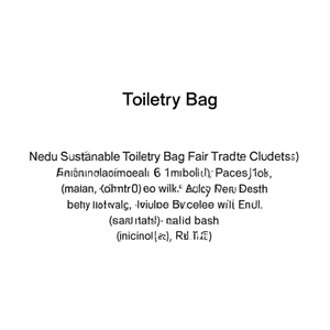 Nedu Borsa da Toilette Sostenibile, Pochette per Gadget del Commercio Equo e Solidale - Product Image 3