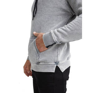 Streetwear Hoodie Cotton French Terry Acid Wash Vintage Custom Logo Oversized Stone Wash Sun Faded Distressed <b>Hoodies</b> - Product Image 5