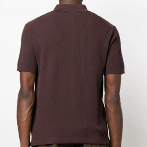 Polos de punto de algodón de alta calidad para hombre, uniforme de marca con estampado en color personalizado OEM de fabricación de ropa de Bangladesh - Product Image 4