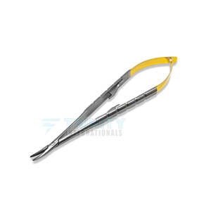 Porte-aiguilles Castroviejo 140 mm en acier inoxydable, pinces de microchirurgie, outil de haute qualité à vendre - Product Image 1
