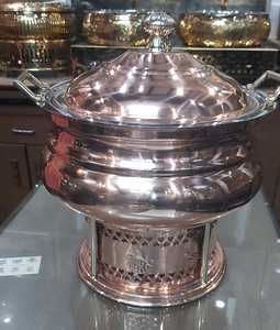 Plato de acero inoxidable de cobre martillado tradicional, supercalidad, único, clásico, elegante - Product Image 1