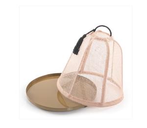 Handmade Large Metal and Jute Dessert and <b>Chocolate</b> Serving Tray Elegant Tableware for Home Kitchen Stylish Food Serving Tray - Product Image 4