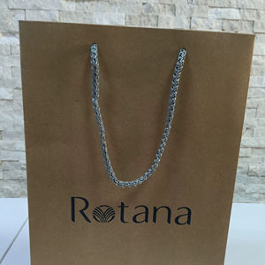 Sacs en papier kraft écologiques recyclables imprimés sur mesure avec poignées pour l'emballage de cadeaux et de vente au détail, impression offset, tailles personnalisées - Product Image 5