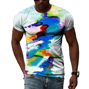 Coton/Fibre de Bambou Extérieur Style Décontracté Personnalisé Meilleure Qualité O Cou Hommes Porter des T-shirts Imprimés - Product Image 2