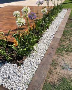 Prix de gros Cailloux de marbre blanc brut Gravier de pierre concassée naturelle pour aménagement paysager de jardin et pavage extérieur - Product Image 3