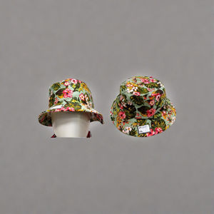 Sombrero de Pescador Moderno para Mujer, Estampado Multicolor, de Algodón, para Uso Diario en Verano - Product Image 4