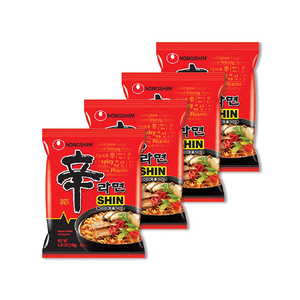 บะหมี่บะหมี่กึ่งสำเร็จรูป Nongshim Shin Ramyun, บะหมี่ราเม็งเกาหลีรสเผ็ด120กรัม - Product Image 1
