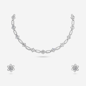 Party-Ready Zircon <b>Statement</b> <b>Necklace</b> - Product Image 1