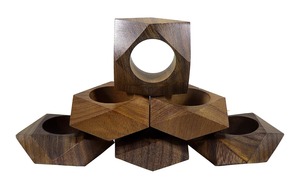 Solid <b>Wooden</b> Napkin Rings Classic Style Table Decor with Polished Technique High Quality <b>Wood</b> <b>Crafts</b> for <b>Wall</b> <b>Signs</b> or <b>Boxes</b> - Product Image 5