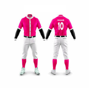 OEM al por mayor en blanco para hombre jersey de béisbol poliéster personalizado su propio diseño uniforme de béisbol liso - Product Image 6