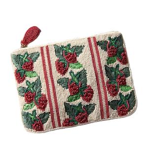 Porte-monnaie en perles de tournesol fait à la main avec doublure de taille personnalisée brodée-pour les cadeaux avec des styles de plantes et d'anges - Product Image 5