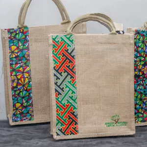 Bolsa de yute personalizada respetuosa con el medio ambiente de fibra no tejida de moda de arpillera de 50Kg, bolsas con cordón de tela para mujer