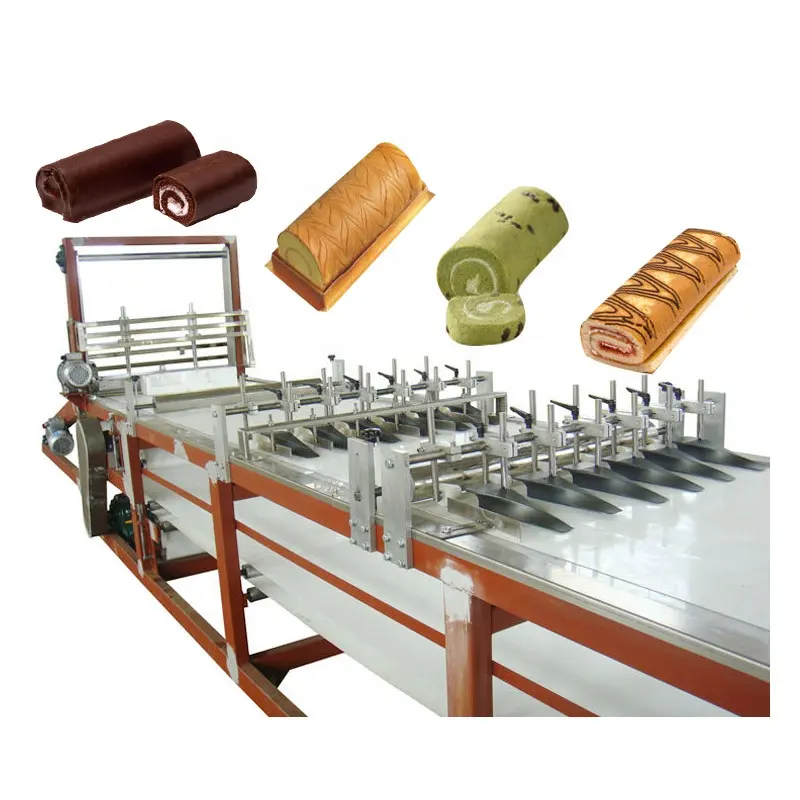 Layer Cake Maken Apparatuur/Zwitserse Roll Fabricage Machines/Cake Bakken Productielijn Hoge Prestaties