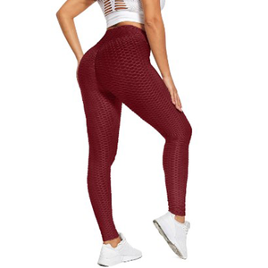 กางเกงเลคกิ้งเล่นโยคะสำหรับผู้หญิง,กางเกงโยคะสีพื้นนุ่มมีลายพิมพ์โลโก้ได้ตามต้องการ - Product Image 3
