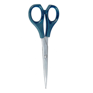 Tijeras de peluquería de acero inoxidable de alta calidad profesional al por mayor mango de plástico hoja afilada peluquería de bajo precio - Product Image 6